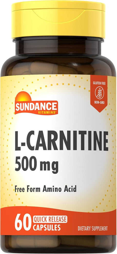 L-Carnitine 500mg – Energy, Metabolism & Recovery Support – 60 Capsules