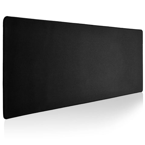Reniteco Large Gaming Mouse Pad with Durable Stitched Edges，Non-Slip Rubber Base，Big Computer Keyboard Mouse Mat Desk Pad for Home Office Gaming Work, 31.5"x11.8"x0.12"in, Black