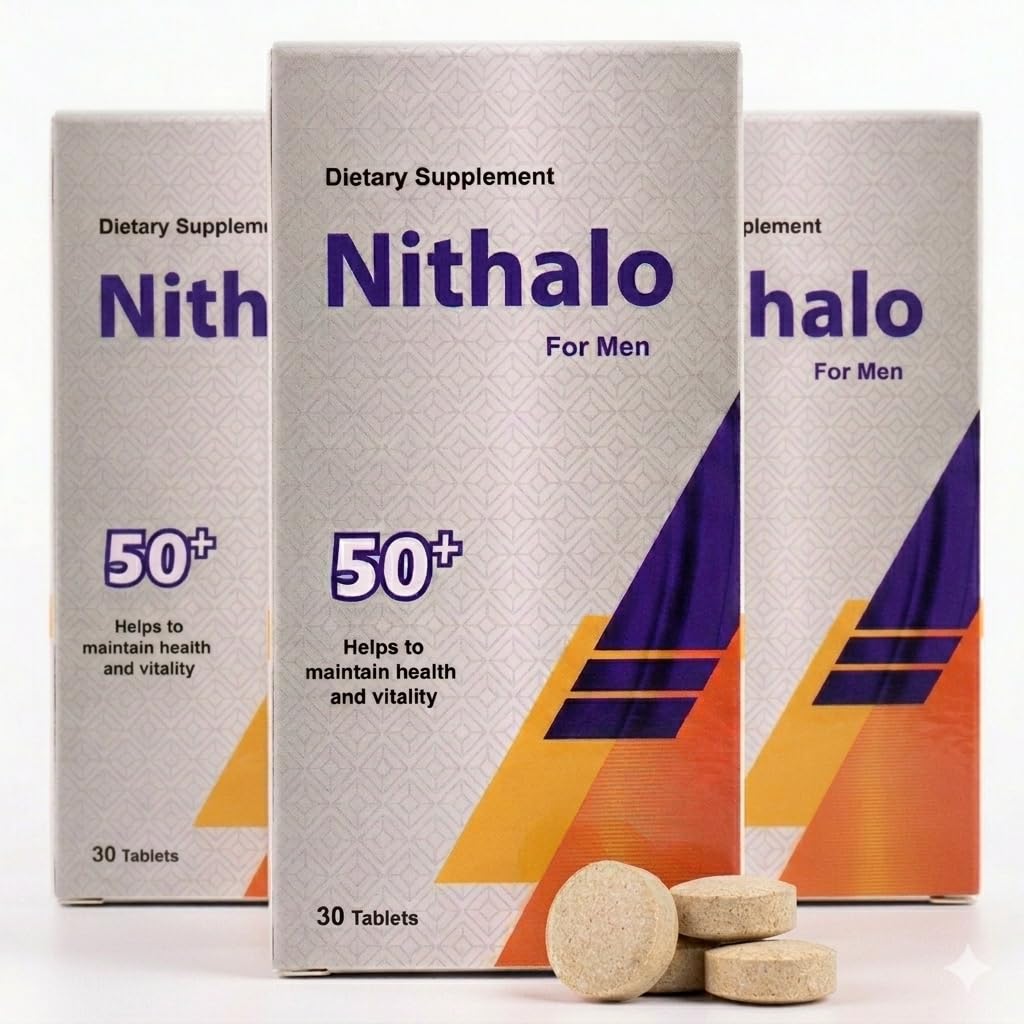 Nithalo Multivitamin for Men 50+ | Pack of 3 x 30 Tablets | Daily Men’s Nutritional Needs for Adults Over 50, (90 Tablets)