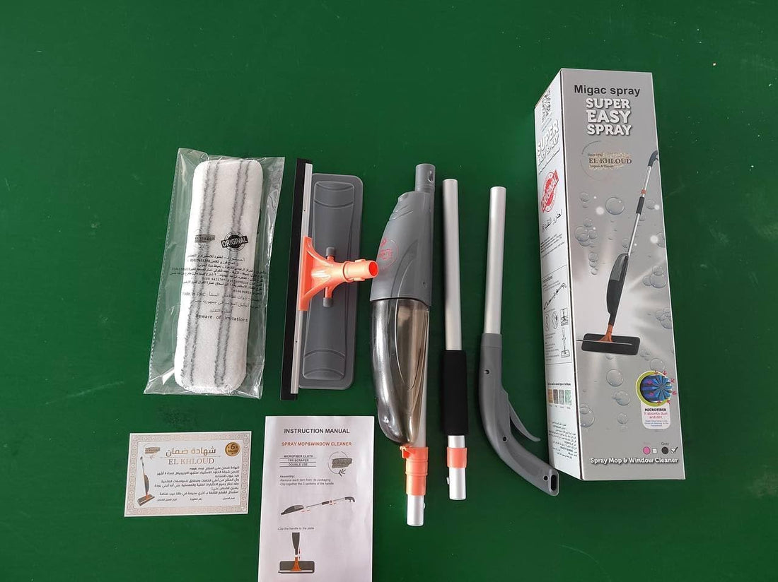 2 in 1 Multi-Use Spray Mop for Cleaning Floors, Walls, Glass, Quick and Efficient Performance and Easy to Use for All Household Surfaces