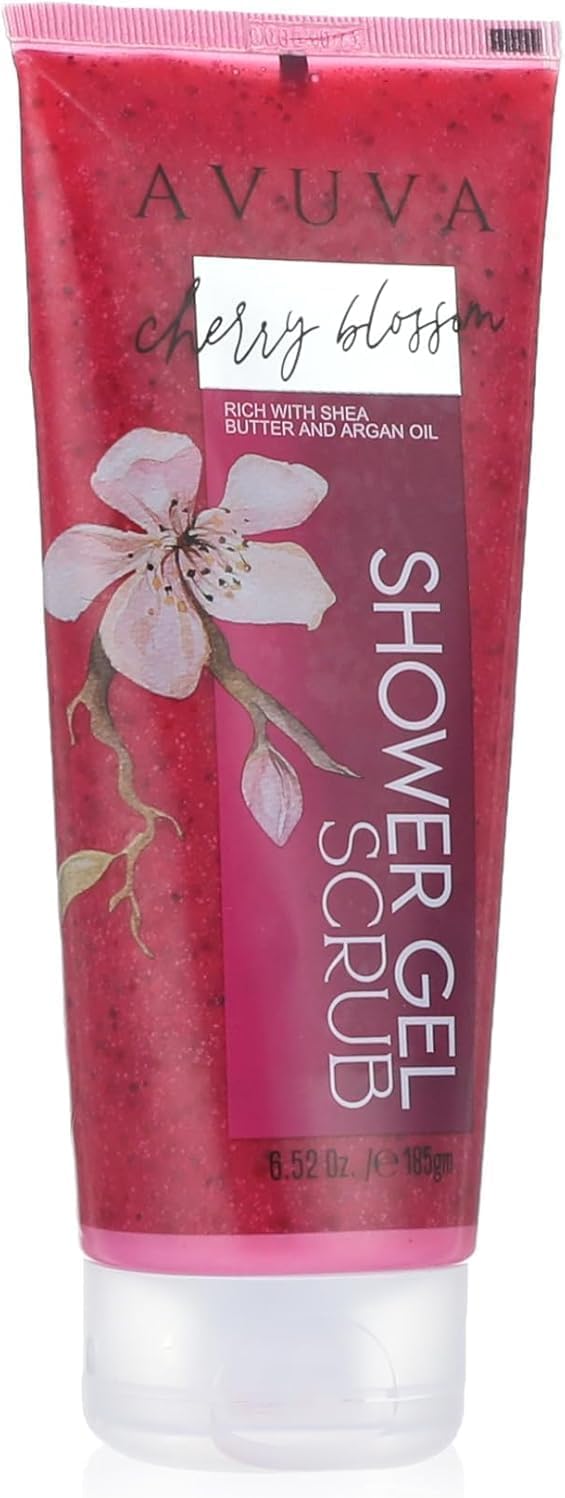 Avuva shower scrub cherry blossom 185m