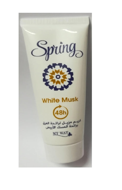 Spring Deodorant Cream For Unisex, 40 g, 48 Hour Protection (Musk)