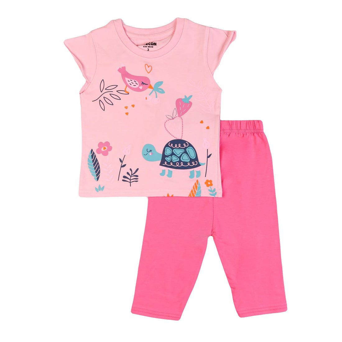 Zercon Summer Pajama Set for Girls 7237 2-5 years