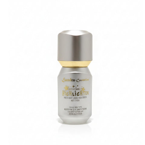Glow Bloom Liquid Waterproof Highlighter Long Lasting Cream Highlighter with Shimmer Dewy Finish-off white (02)