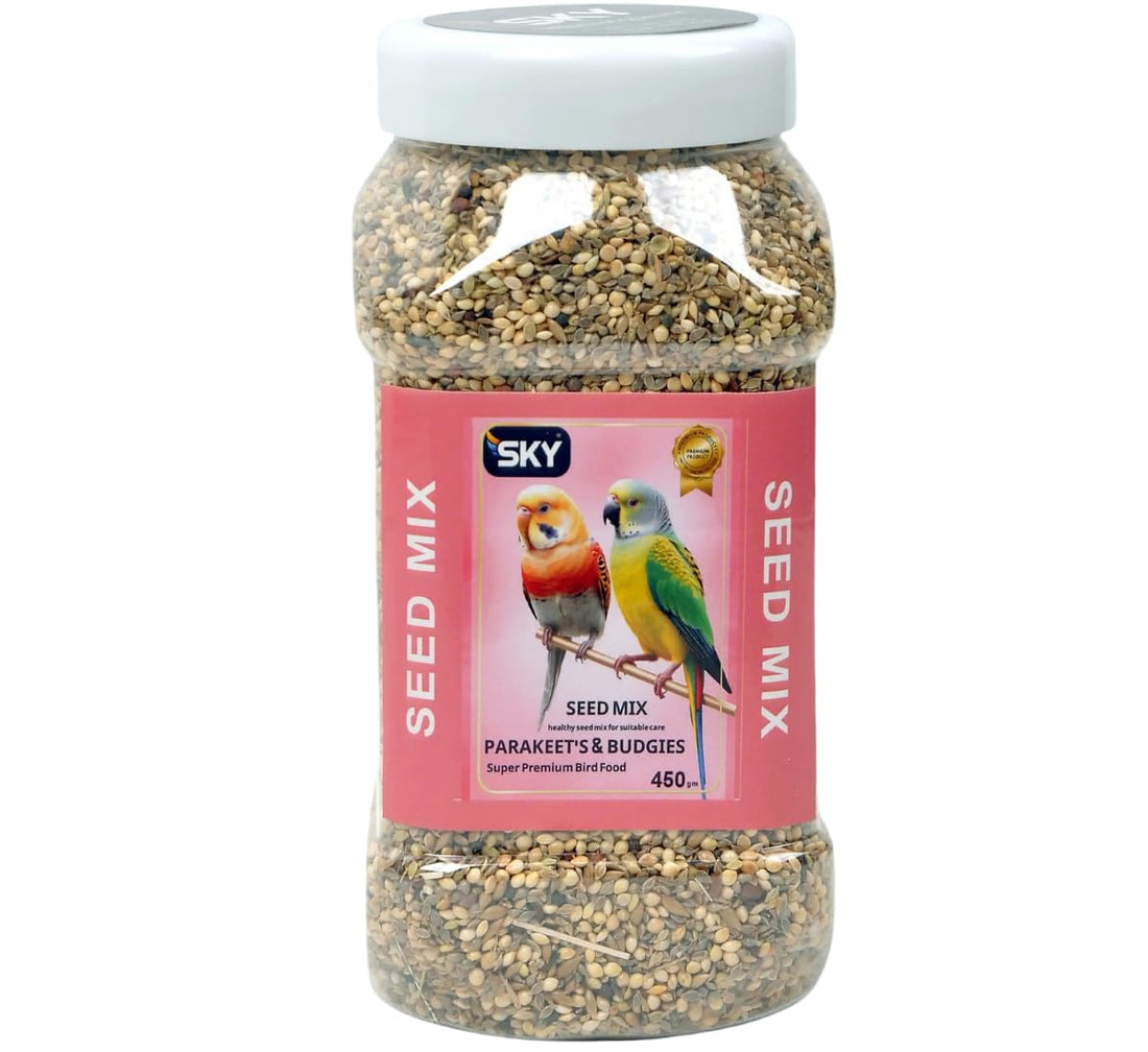 Parakeet & Budgie Sky Food 450g | Special Premium Formula | Natural Seeds to Promote Health of Birds, Budgies