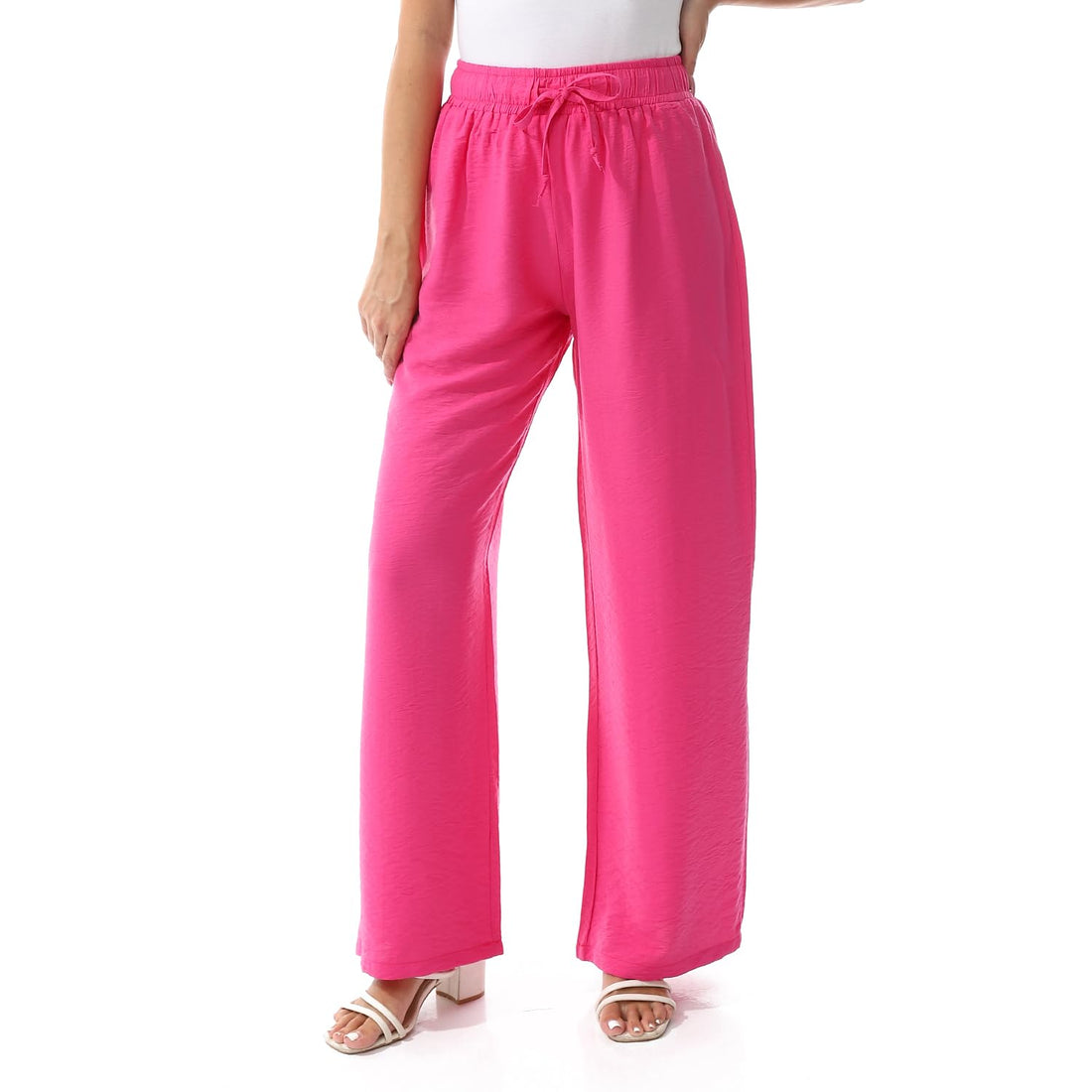 Women's Linen Wide-Leg Trousers