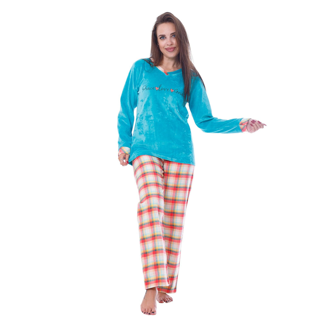 Winter Women’s Pajama Set | Velvet Top & Milton Pants | Comfortable & Elegant Winter Loungewear | High-Quality Soft Fabric