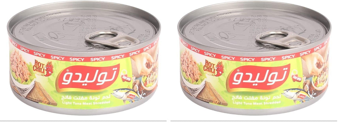 TOLEDO Tuna Shredded Chili 140 G (Pack of 2)