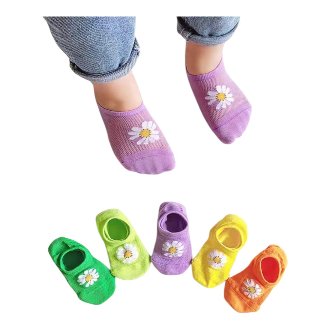 Baby Socks for Boys and Girls, 0-6 Months, Set of 3 Pairs, Unique Colors