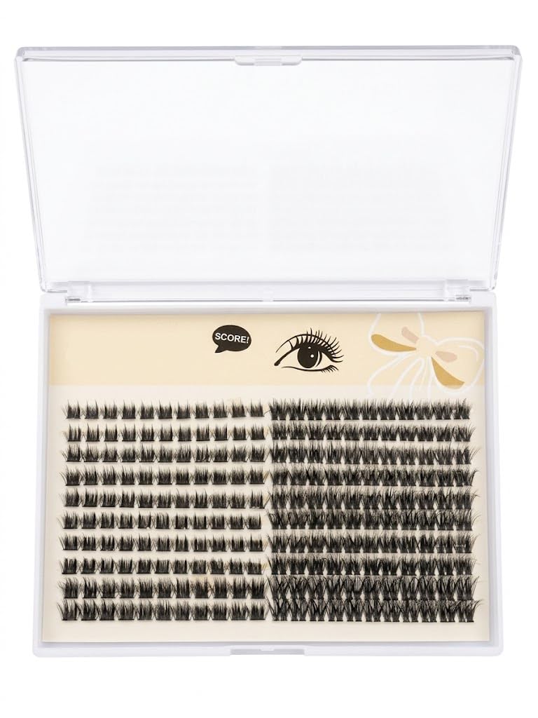 LAHES 480 PCS - Extensions Individual Lash Volume 6D mink - FREE EYELASHES - Natural Eyelashes (11#-07#-5D-9T O 12MM-MIX)-ONE BY ONE