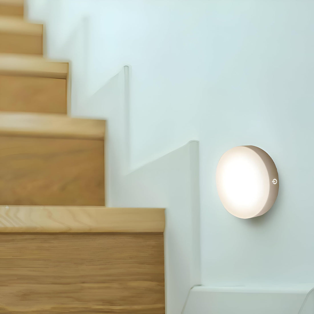 Wireless Motion Sensor Lights Rechargeable Portable USB Charging Night Light for Study Room Bedroom Table Stairs Closet (1 Spotlight)