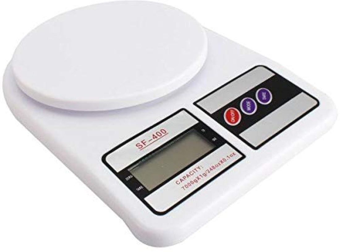 Digital kitchen scales 10 kg payload and the sensitivity of 1 gram