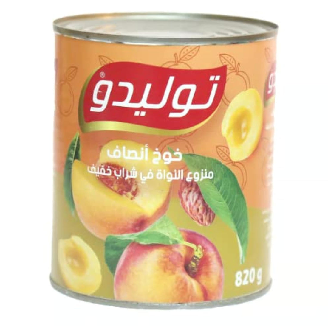 Tolido Yellow Peach Halves In Light Syrup 820G