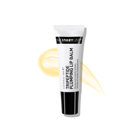 The Inkey List Tripeptide Plumping Lip Balm 10ml | Non Tingling Lip Plumper | Hydrates Dry Cracked Lips | Fragrance Free | Suitable For All Skin Types