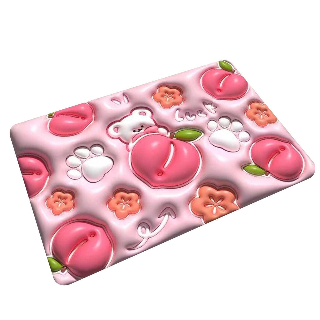 ZUKPUMNE Diatomaceous Bath Mat | 3D Cartoon Naked Eye Diatomaceous Mud Drying Mat - Drying Pad with Splash Protection