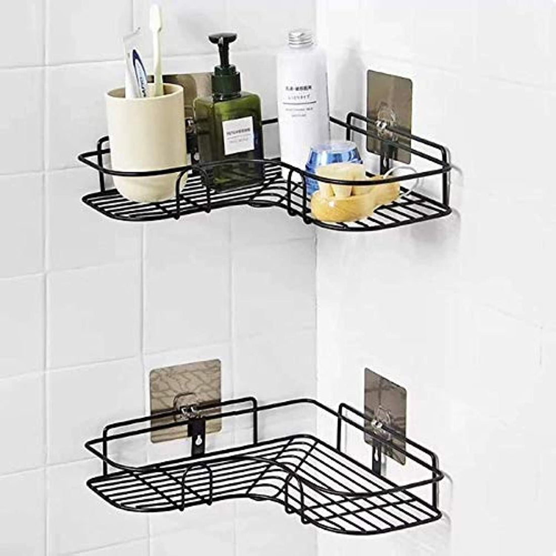 Vruta Wall Mounted Shower Storage Corner Shelf Holder Stainless Steel Wall Hanging Shelves