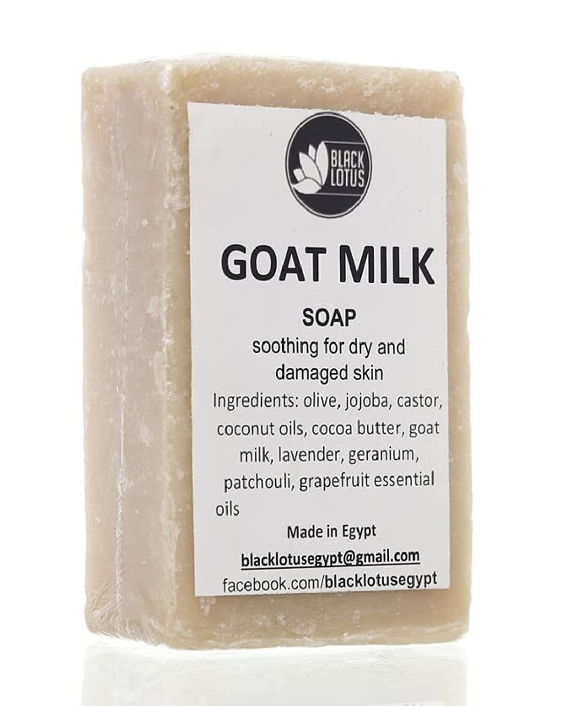 Black Lotus Goat Milk Soap Bar Soothing for Dry and Damaged Skin
