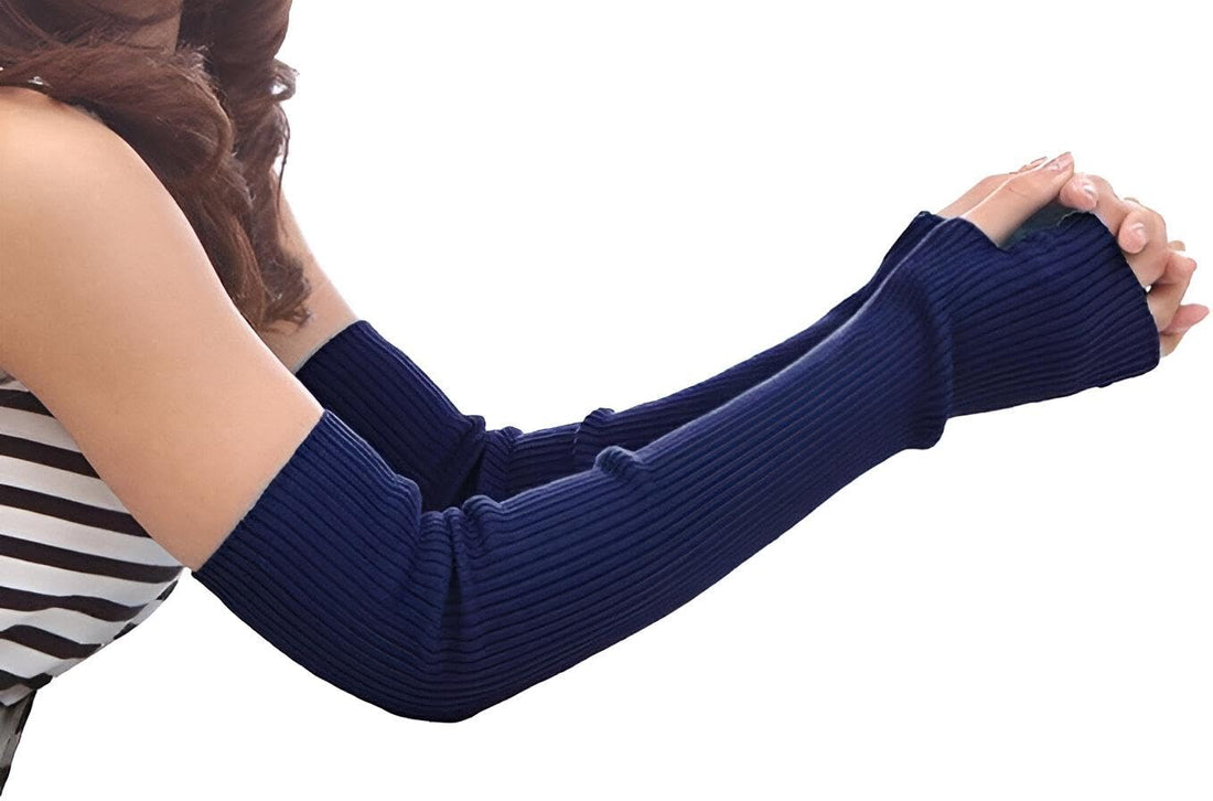 Warm Fit Gloves - Women's Soft and Flexible Arm Gloves with Open Fingers, Stylish, Cozy, Perfect for Winter, Made from Durable 100% Polyester for Daily Comfort