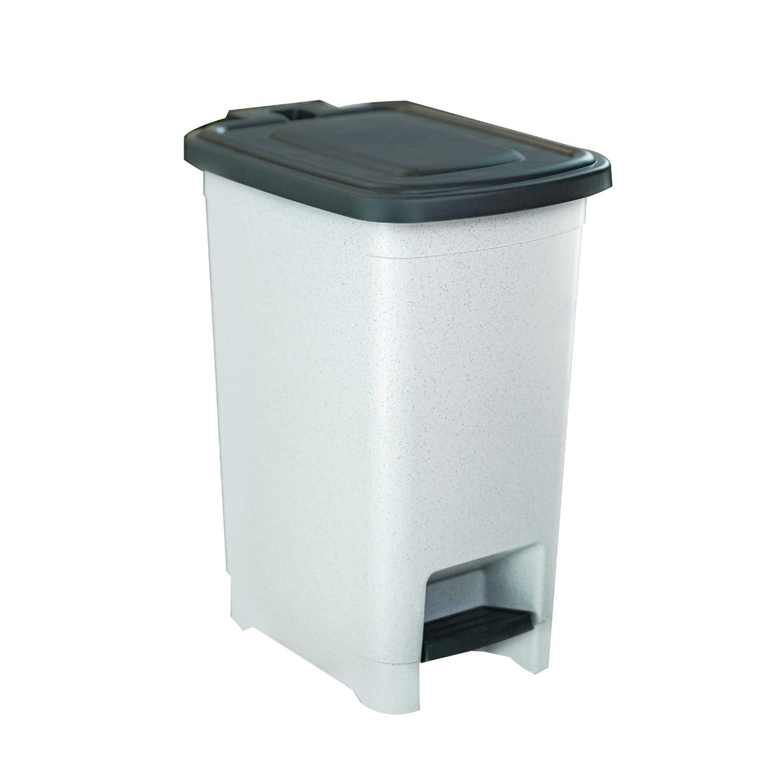 Aksa Slim Trash Bin 40 Liter Grey With Dark Grey Lid