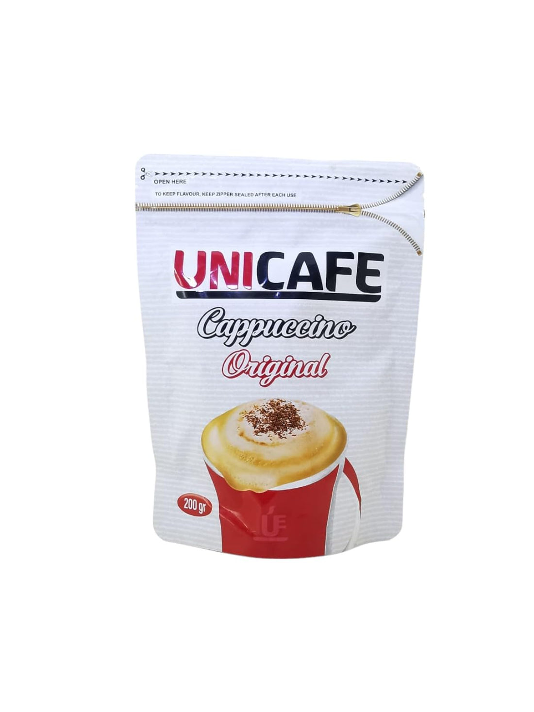 Uni Cafe Original Cappuccino - 200g - Instant Coffee with Creamy Foam and Rich Flavour