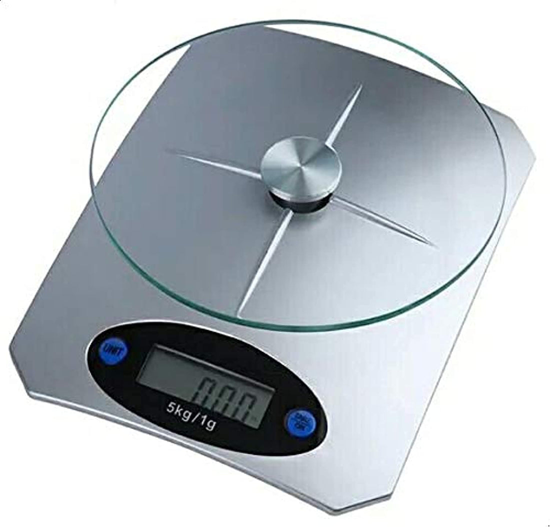 Home Glass Kitchen Electronic Scale (5kg, Grey)