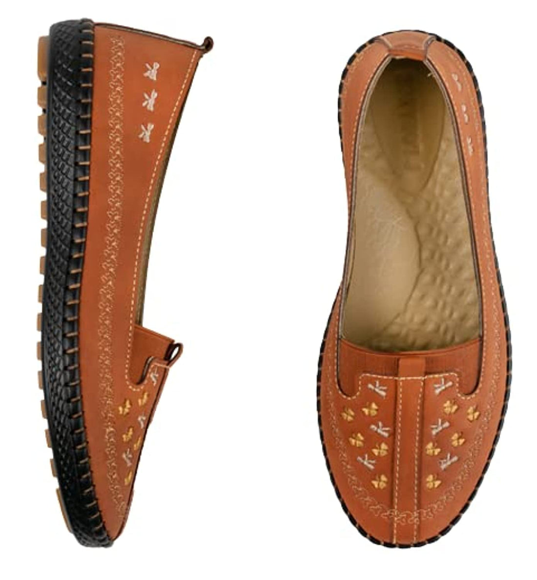 Women Hand-Made Flat Shoes - Comfortable & Flexible Medical Sole