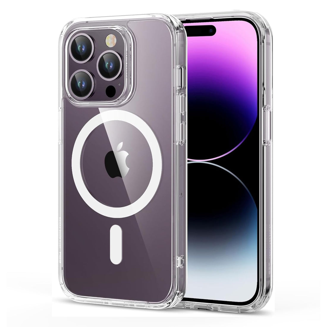 ESR for iPhone 14 Pro Case, MagSafe Phone Case Supports Magnetic Wireless Charging, Shockproof Military-Grade Protection, Scratch-Resistant Back, Classic Hybrid Cover for iPhone 14 Pro, Clear