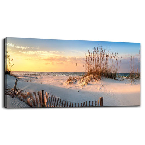 Canvas Wall Art for living room seaview sand dunes Seagrass landscapes bathroom Wall Decor Ready to Hang Home Decorations bedroom kitchen inspirational Canvas prints posters painting mural Artwork