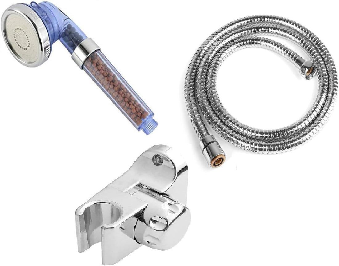 Hand Shower Headset (Complete Set Shower Headset Clear Grit 3 System with Me and Hanger)