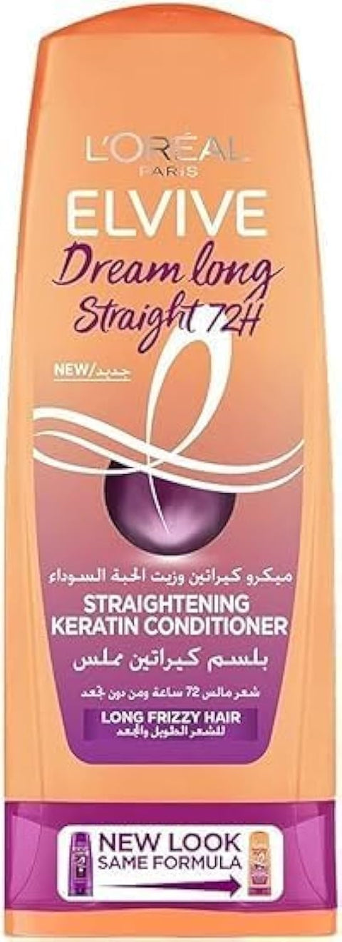 L’Oréal Paris L'Oréal Paris Elvive Straightening Keratin Conditioner for Long and Frizzy Hair - 360 ml
