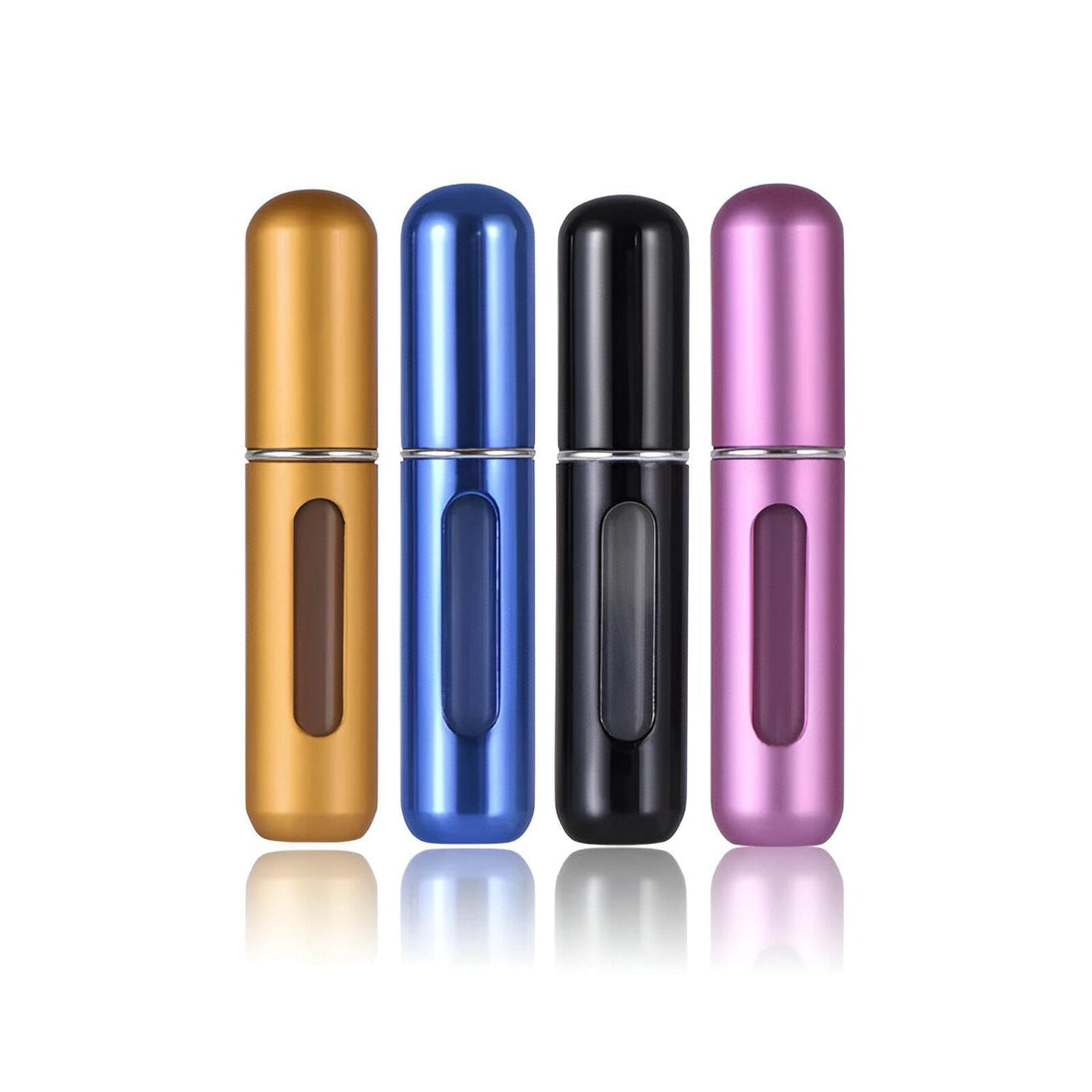 Compact Refillable Spray Bottles - Perfect for Travel and Storage of Perfumes, Aftershaves, and Personal Care, Bundle of 5 for Summer and Winter Holidays