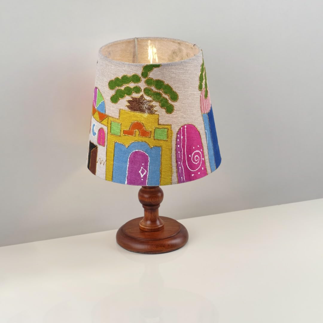 Nagafa Shop TB64-BN-RS Dana Modern Table Lamp, Multicolor