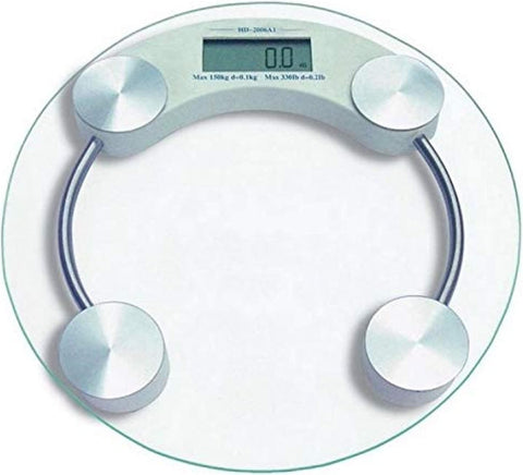 Digital glass top bathroom scale
