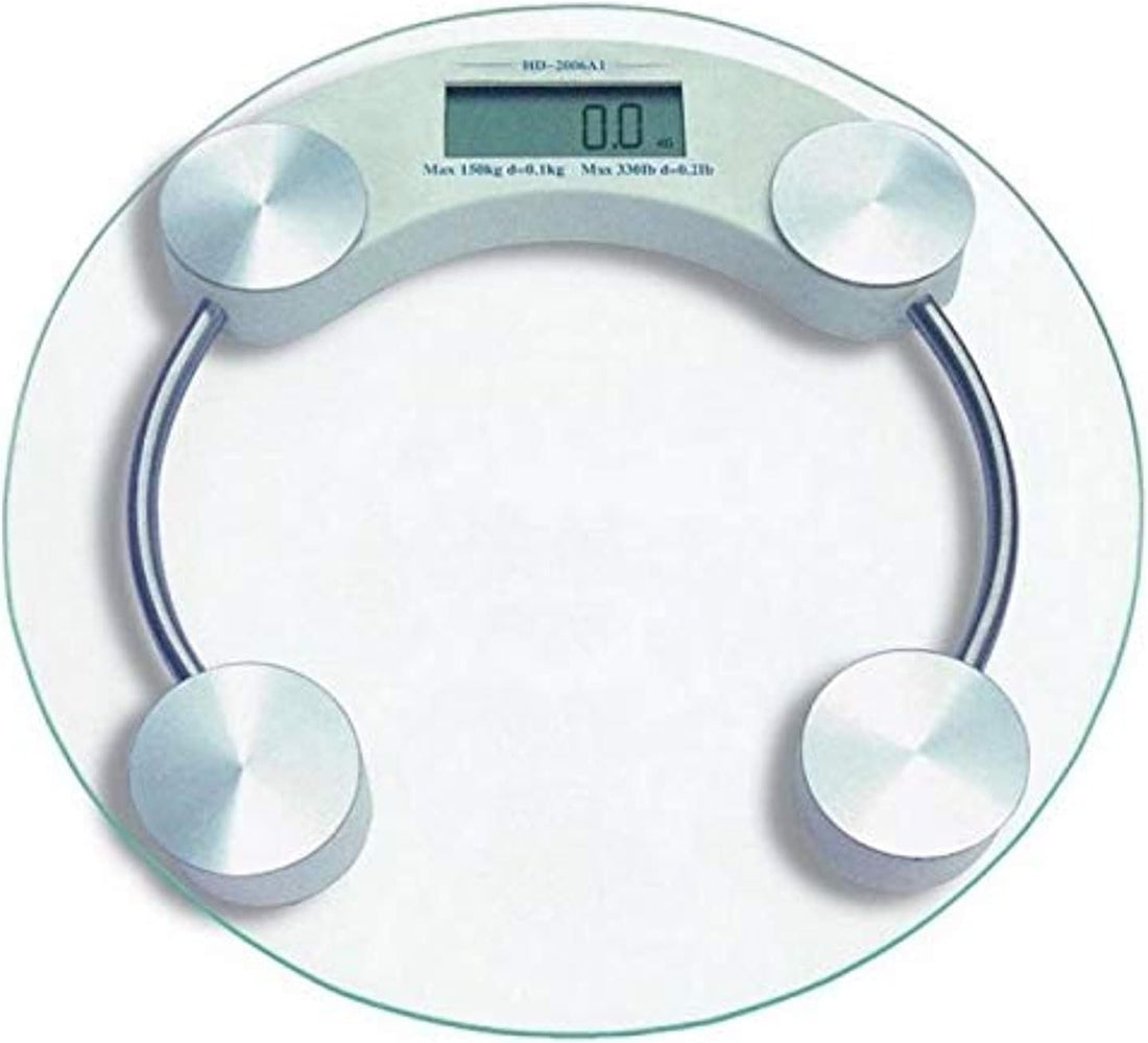 Digital glass top bathroom scale