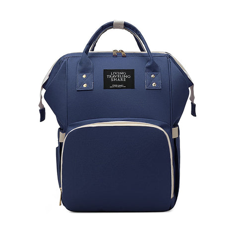 Diaper Backpack Multifunctional Travel Backpack Diaper Bag Large Capacity Baby Bag Nursing Bag Fashion Mommy Spacious Waterproof, Dark Blue