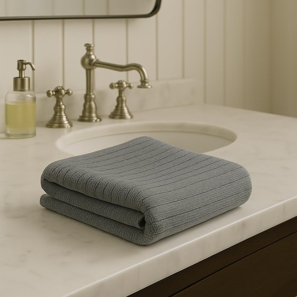 QBED 100% Egyptian Cotton Towels – Soft & High Absorbency – Available in 4 Sizes – Perfect Modern – Hotel Quality (Piece One Only) (Rasasy, 70 * 140 CM)