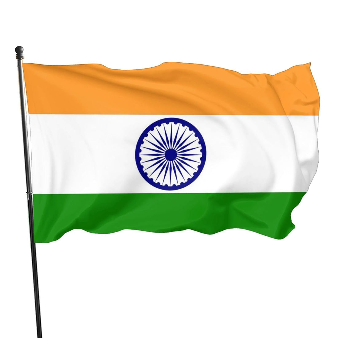 Big India Flag with Brass Grommets - Large Indian National Outdoor Banner, Indian Flags with Double Stitched 1 Pcs