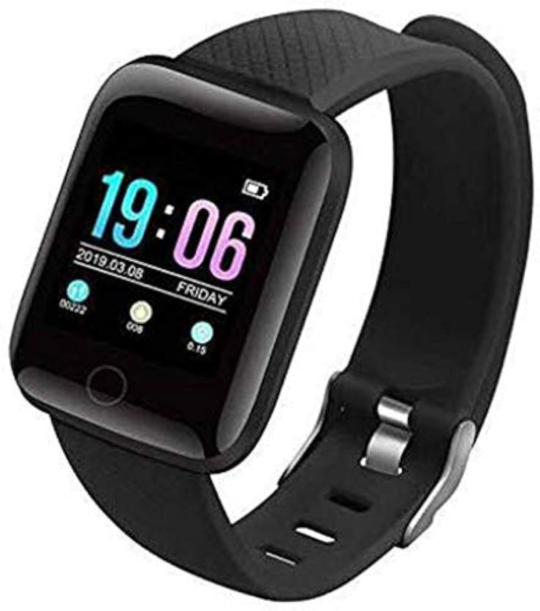 SILVERX D116 Plus/PRO Series - Sports Activity Tracker Compatible with Apple, Oppo, VIVO, Samsung, REALME and Other Android and iOS Devices