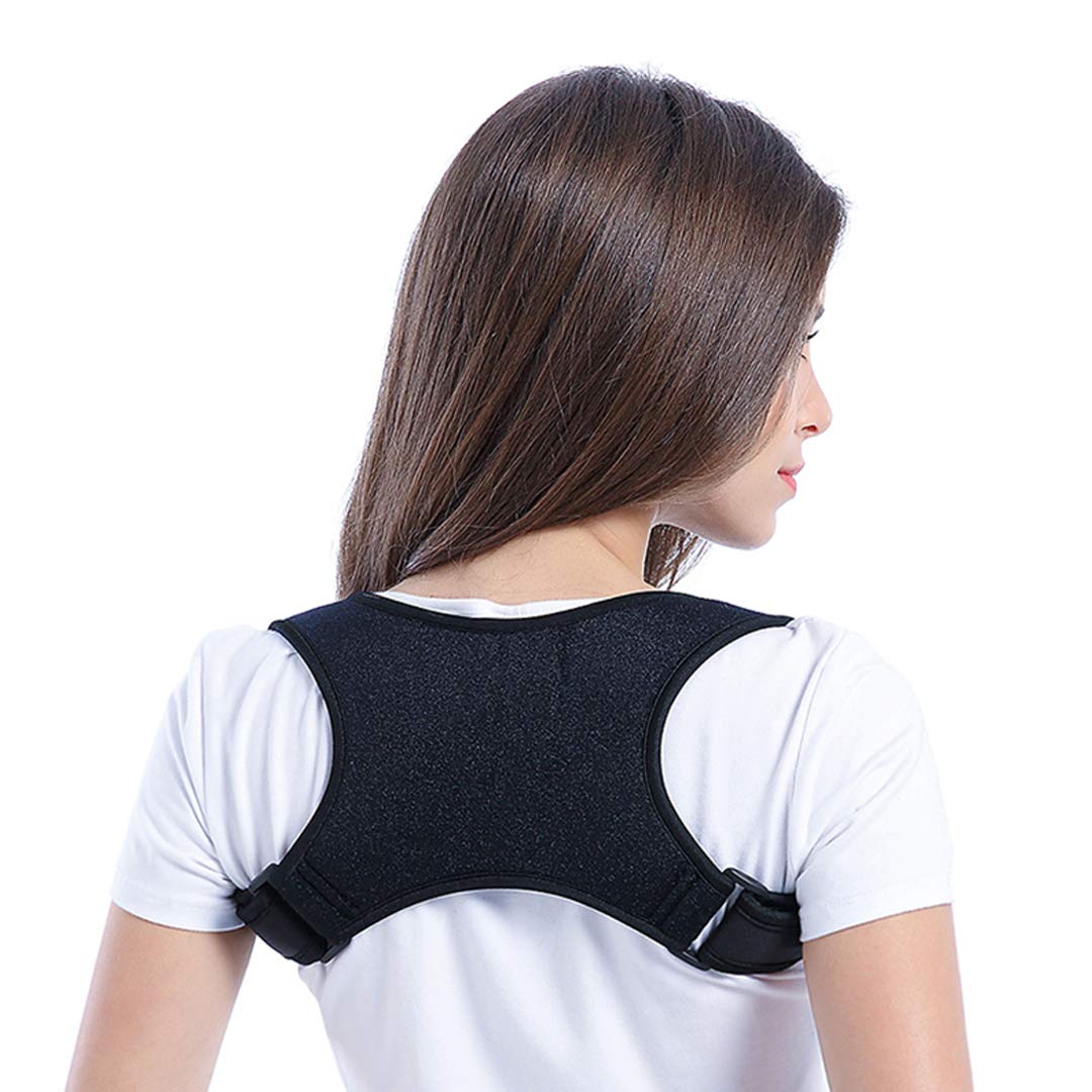 Posture Corrector for Women and Men, Adult and Kids Physical Therapy Adjustable Back Straightener Spinal Back Support Brace Correction for Upper Back, Neck and Shoulder Pain Relief Muscle Relaxation