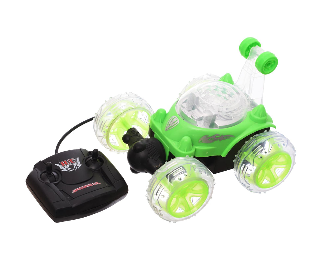 High Quality Remote Control Car 360°Rolling Twister For Kids, Gift, fun and entertainment - Green boy toys, girl toys, birthday gift, Christmas gift, growth, fun, for kids.