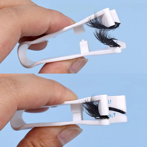 Professional Eyelash Curler - U-Shape Plastic Tool for False Lashes, Easy-to-Use Curler Tweezers for Flawless Lashes
