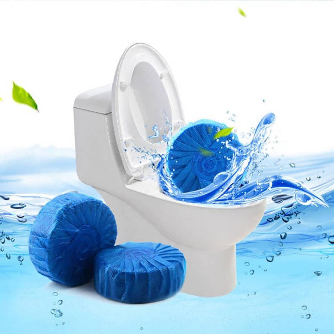 10 Pack Multi with purpose Bathroom Toilet Bowl Cleaning Tablets, Automatic Cleaner, Blocks for Deodorising and Descaling