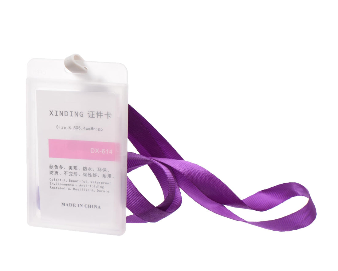 Elmaayergy Plastic ID Card Holder With Neck Strap 613_DX-614 D-48/D-50 Suitable For classroom, Homeschooling, And Individual Study Environments