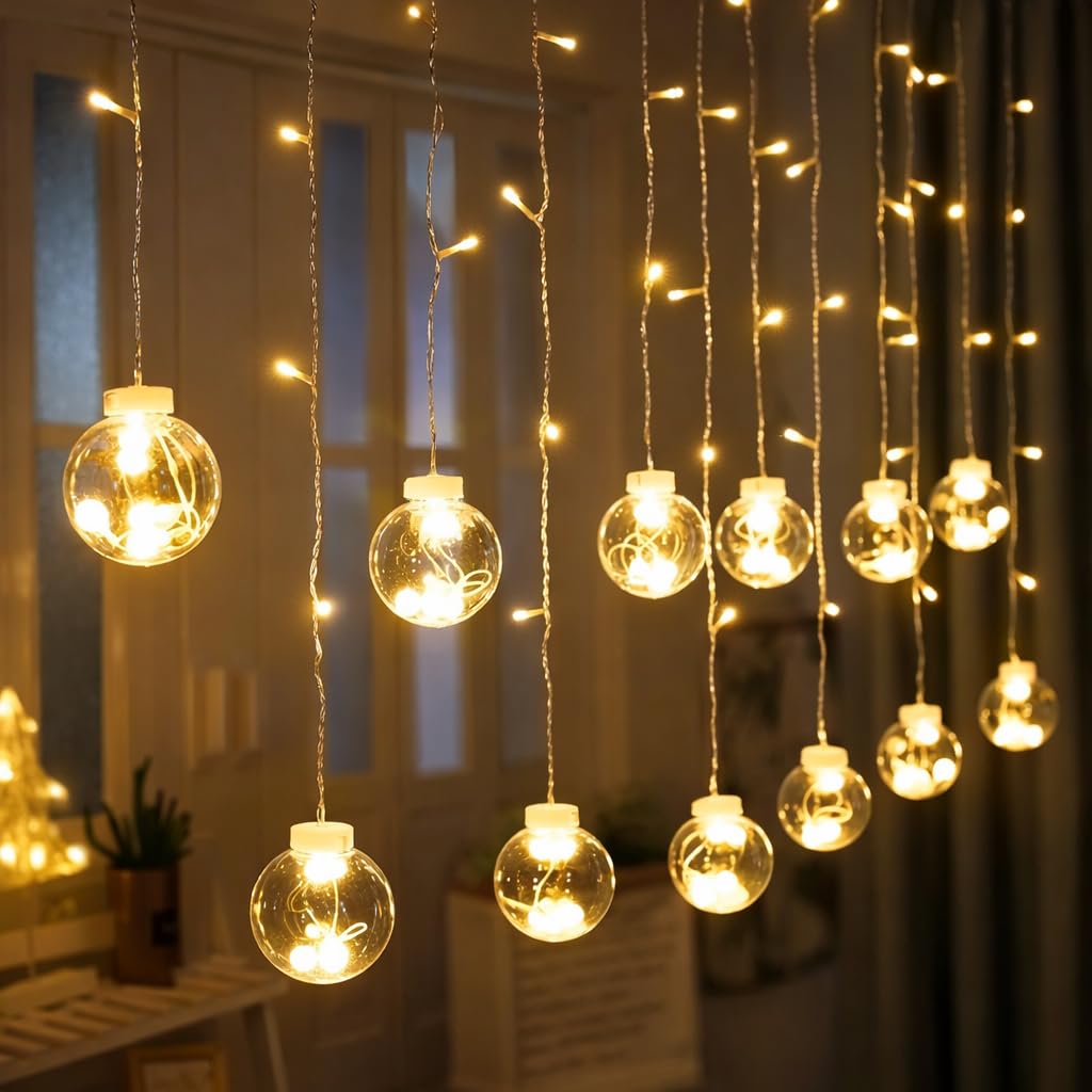 OVA Ball String Garland – Decorative Hanging for Home, Garden, Indoor and Outdoor Use, Weddings, Parties and Seasonal Decoration