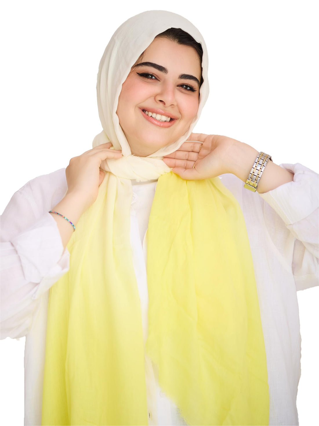 Signature Timeless Luxury Ultra Soft Breathable Pure Cotton Gradient Veil With Elegant Smooth Finish Navy Blue 80x200cm