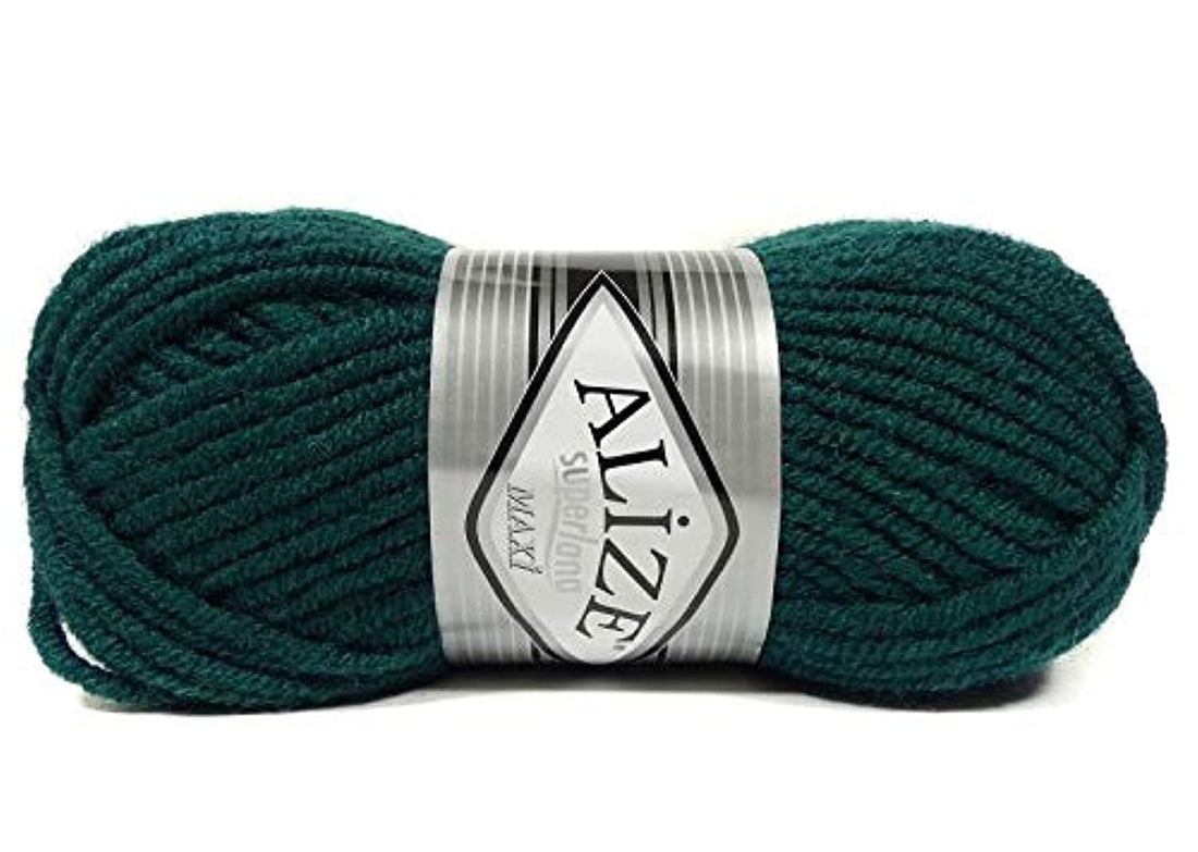 Superlana dark green yarn 598