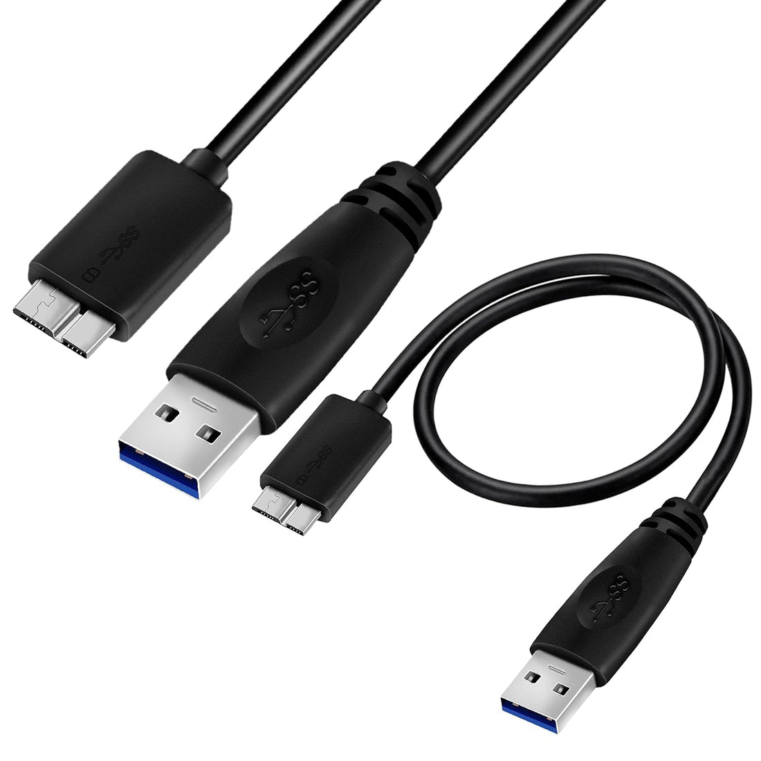 Exon X1138 External Hard Disk USB 3.0 Data Cable for Hard Disk And Charger Tablet Super Speed 45cm - Black