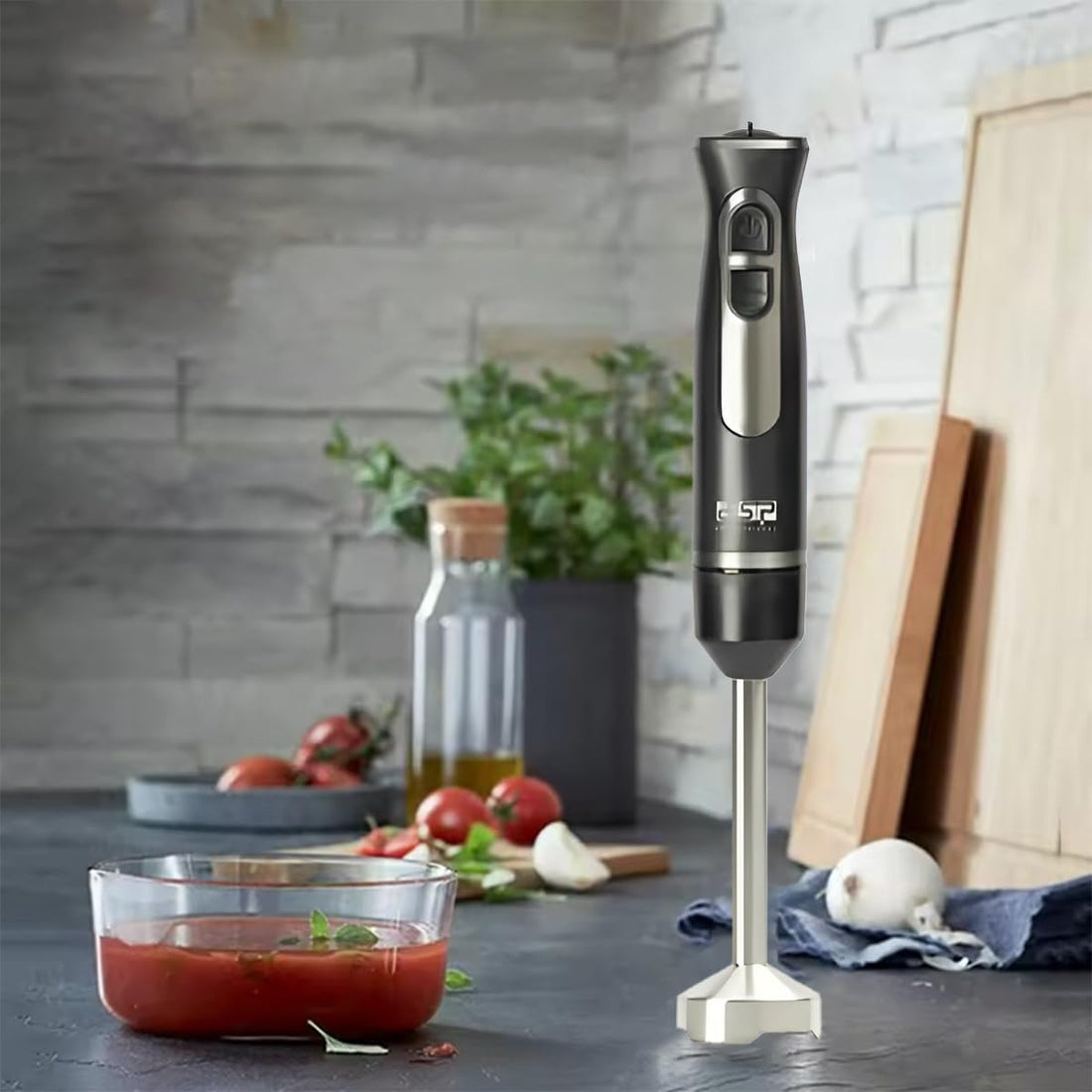 dsp Hand Blender 1000W - Variable Speed Control, Full Copper Motor, Stainless Steel Blades - Ultimate Kitchen Companion, KM1150