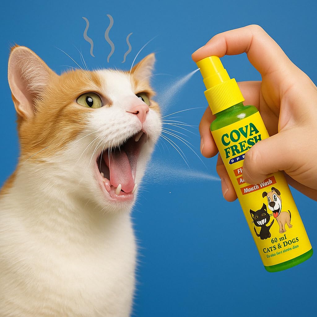Covalent Cova Fresh Breath Dental Care Spray & Mouthwash for Dogs & Cats 60ml