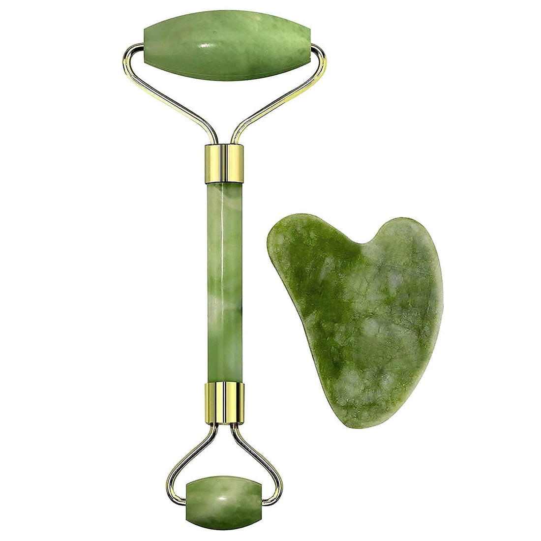 JustLatest Facial Jade & Gua Sha Tool Natural Himalayan Stone for 3D, Stone, Ice for, Ice,3D Facial o